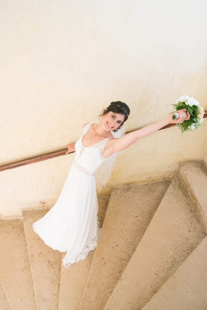 mariée robe bouquet mariage