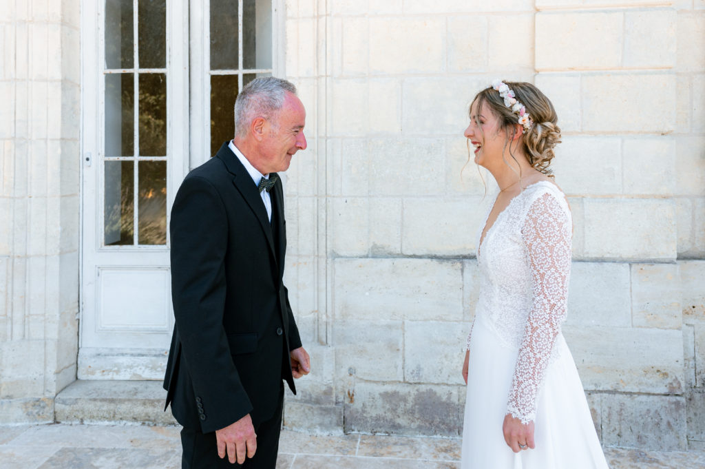 la mariée et son père découverte